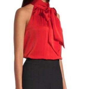 Worthington Red Halter Blouse
